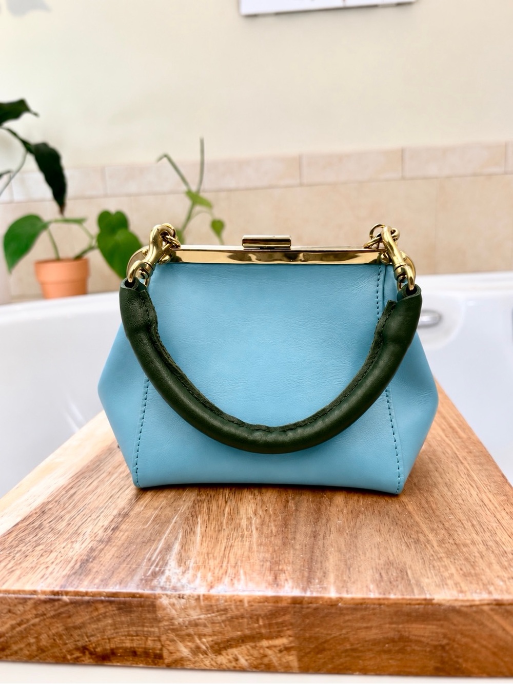 Clare V Le Box Bag - Sky Blue $325